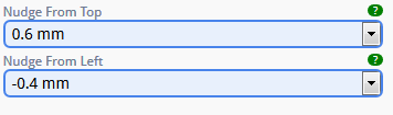 Labels vertical and horizontal alignment fine tuning